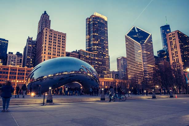 A view of Chicago, US